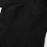 Women Dress Spring Square Collar Long Sleeve Dress Elegant Slim Fit Long Dress