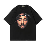Men T Shirt Vintage Print Short Sleeves T-shirt