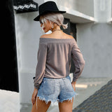 Women Knitted Sweater Autumn and Winter Leisure Long Sleeve Sweater