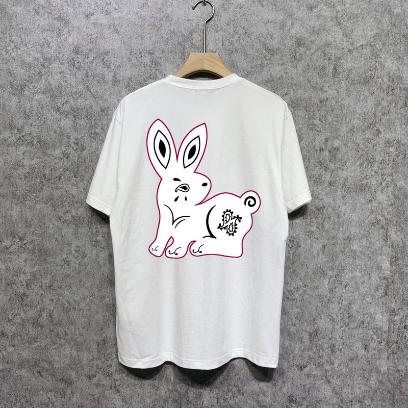 Amiri T-Shirt Rabbit Printed Short Sleeve T-shirt