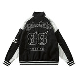 Men Jacket Coat Baggy Coat Men's Ins Letter Embroidery Bomber Jacket