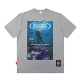 Men T Shirt Vintage Ethnic Print Short Sleeve T-shirt