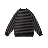 Unisex Hoodie Autumn Striped Printed Sweater