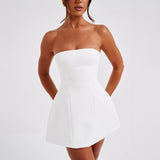 Women Dresses Spring Summer Slim-Fit Short Skirt Sexy Dress (Csm202403)
