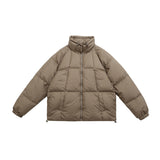 Unisex Winter Cotton Coat Stand-up Collar down Jacket