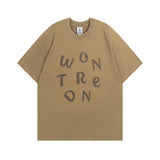 Men T Shirt Graffiti Loose Short Sleeve T-shirt