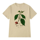 Vintage Coffee Plant Illustration T-Shirt Botanical Graphic
