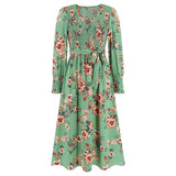 Women Date Dress Autumn and Winter round Neck Dress