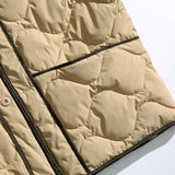 Unisex Winter Cotton Coat Baseball Collar down Jacket Vintage Liner down Jacket