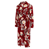 Women Date Dress Autumn and Winter Leisure Blouse Collar Dress Long Dress