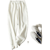 Women Sweatpants Spring and Autumn Zipper Casual Sweatpants