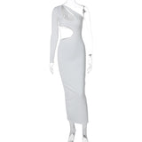 Women Dresses Fall Sexy Hollow Long-Sleeved Dress