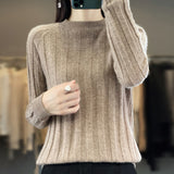Women Knitted Pullover Turtleneck Autumn Loose Bottoming Shirt