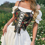 Women Dresses Backless Retro Fishbone Strap Sling (Cy0417)
