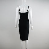 Women Evening Dress Sling Lace Backless Bandage One-Piece Dress