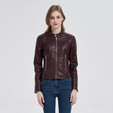 Women Leather Jacket Pu Women's Leather Top Women's Leather Jacket