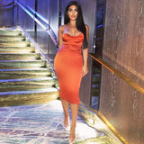 Women Dresses Summer Backless Hip Skirt Sexy Dress (Bla0420)