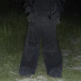 MIJKO Men's Vintage Pants MIJKO Trousers Men's and Women's Ripped Jeans