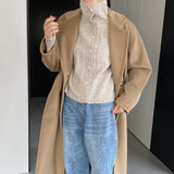 Women Cardigan Sweater Autumn Turtleneck Lapel Sweater Cardigan Loose Button 3ty942