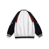Unisex Jacket Vintage Baseball Collar Jacket Men and Women Loose Spring and Autumn Coat