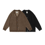 Unisex Sweater Autumn Vintage Dark Striped Sweater
