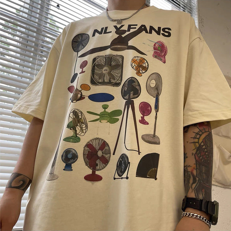 Women Vintage Fashion Streetwear Graphic T Shirt Fans