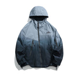 Unisex Jacket Autumn Gradient Hooded Jacket