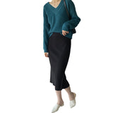 Women Knitted Skirt Autumn Knitted Skirt Hip Skirt