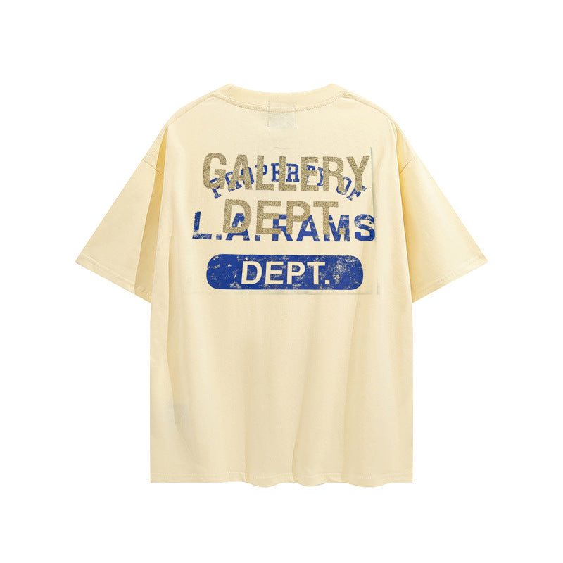 Gallery Dept T Shirts Vintage Wash Letter Printing
