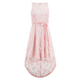 Women Date Dress Summer Butterfly Embroidery Mesh Lace Dress