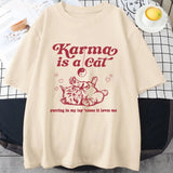 2024 Karma Is A Cat 2023 Taylor Midnights Album Tshirt Short