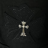 CHH Chrome Heart T Shirts Croix Heavy Industry Embroidery Short Sleeve T-Shirt