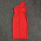 Women Evening Dress Sexy Cutout Slim-Fit Evening Dress Bandage One-Piece Dress