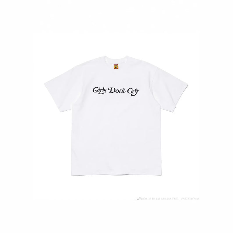 Men T-shirts HUMAN Letter Short Sleeve T-Shirt Print Casual