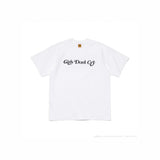 Men T-shirts HUMAN Letter Short Sleeve T-Shirt Print Casual