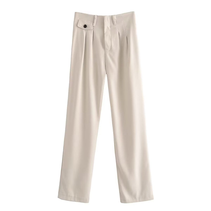 Women Sweatpants Autumn Straight Casual Pants Loose Suit Pants