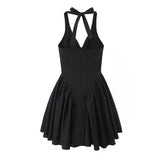Women Dresses Summer Lace-up Dress Backless Sexy Skirt (Xds0414)