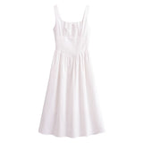 Women Dresses Summer Sleeveless Long Dress (Xds0414)
