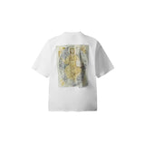 Men T-shirts Saint Michael Printed Vintage Washed Old Short Sleeve T-Shirt