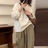 Women Knitwear Autumn and Winter round Neck Knitwear Loose Sweater