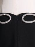 Women Dresses Sexy round Neck Sleeveless Hollow Dress (Qymy0409)