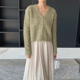 Women Cardigan Sweater Autumn Sweater Cardigan Loose Wool Sweater 3tn786