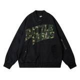 Men Jacket Coat Embroidered Letters Baseball Uniform Jacket Men's Autumn and Winter Loose