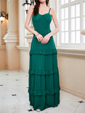 Corset Dress Sling Green Dress