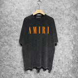 Amiri T-Shirt Distressed Retro Short Sleeve T-shirt