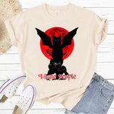Print I Hate People Letter Women's Fashion Y2K Short Sleeve