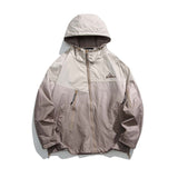 Unisex Jacket Autumn Gradient Hooded Jacket