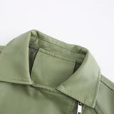 Red Leather Jacket Casual Jacket