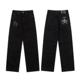 CHH Chrome Hearts Jeans Unisex Casual Loose Jeans