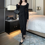 Women Dresses Long Sleeve Dress Autumn Winter Long Dress
